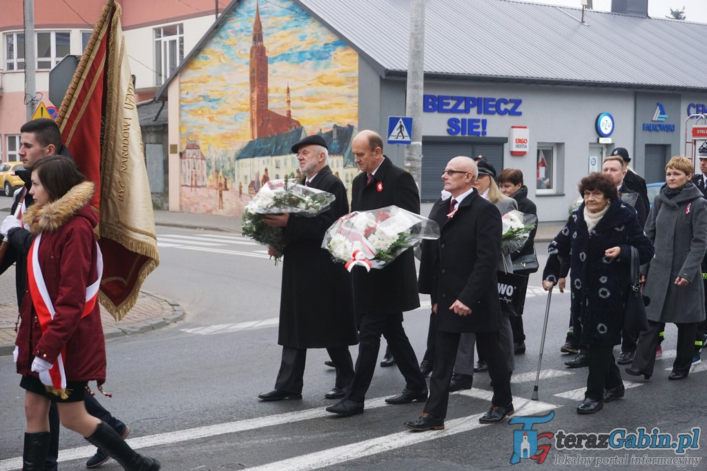 Gąbin uczcił 100 rocznicę odzyskania Niepodległości [zdjęcia]