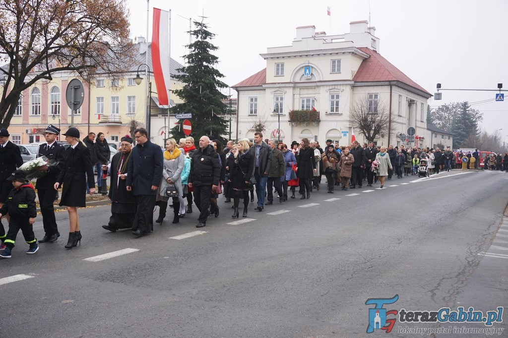 Gąbin uczcił 100 rocznicę odzyskania Niepodległości [zdjęcia]