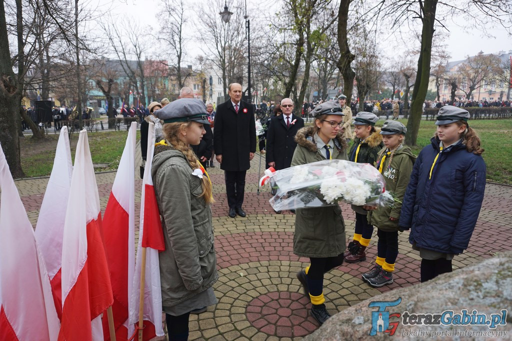 Gąbin uczcił 100 rocznicę odzyskania Niepodległości [zdjęcia]