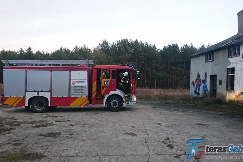 Pożar w Nowym Wymyślu. Dym było widać z kilku kilometrów. [zdjęcia]