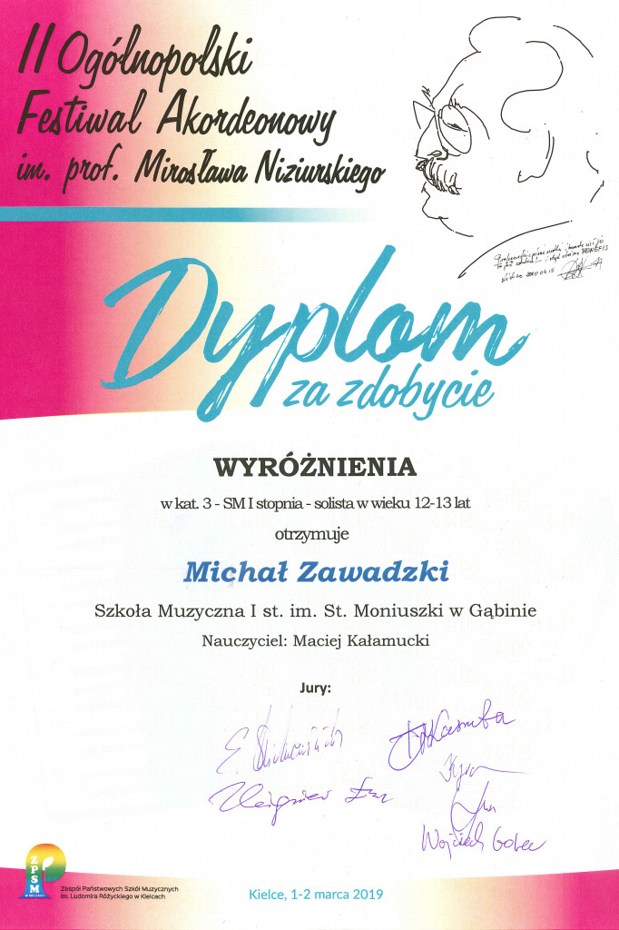 Sukcesy młodych akordeonistów z gąbińskiej Szkoły Muzycznej [zdjęcia]