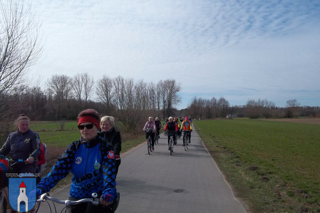 Rowerowe poszukiwania wiosny z MUKS Tandem Gąbin.