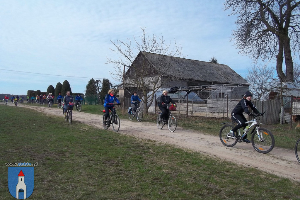 Rowerowe poszukiwania wiosny z MUKS Tandem Gąbin.