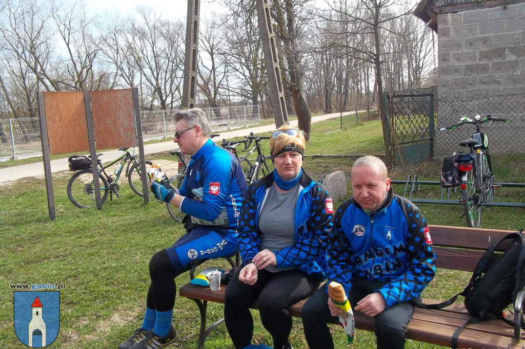 Rowerowe poszukiwania wiosny z MUKS Tandem Gąbin.