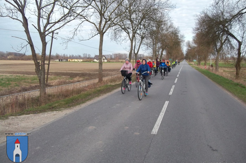 Rowerowe poszukiwania wiosny z MUKS Tandem Gąbin.