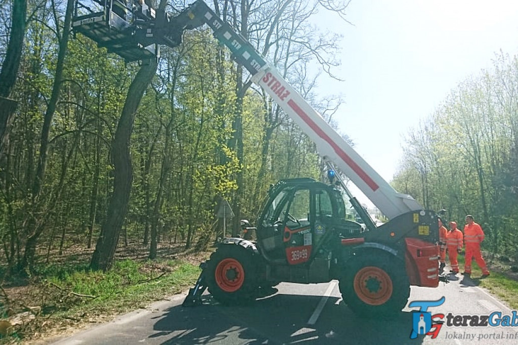 Silny wiatr, zamiecie piaskowe i kilka pożarów. Strażacy mieli pełne ręce roboty. [zdjęcia]