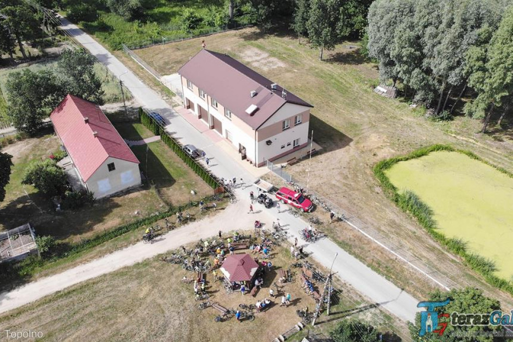 Wakacyjny Świętojański Rajd Rowerowy z lotu ptaka.