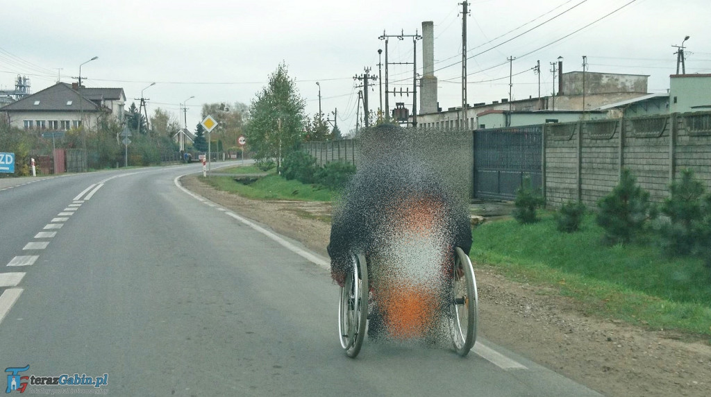 Przez Gąbin na wózku...