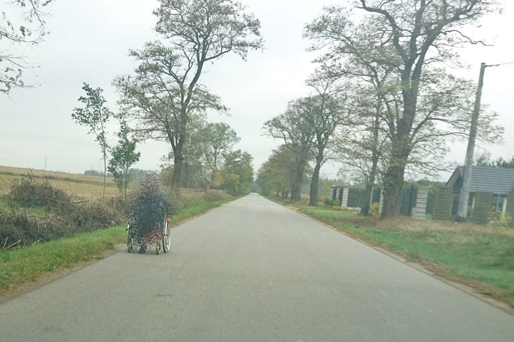 Przez Gąbin na wózku...
