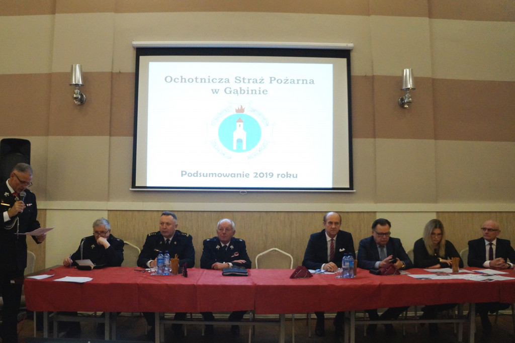 Strażacy z Gąbina podsumowali miniony rok.