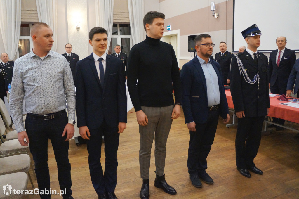 Strażacy z Gąbina podsumowali miniony rok.