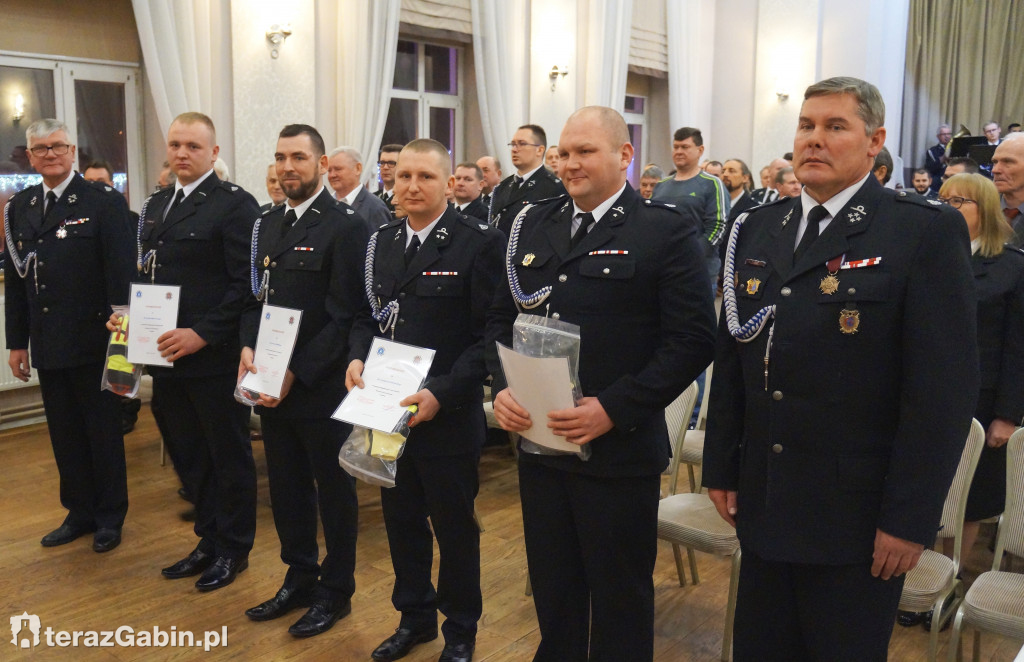 Strażacy z Gąbina podsumowali miniony rok.