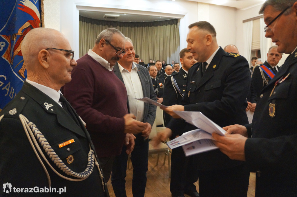 Strażacy z Gąbina podsumowali miniony rok.