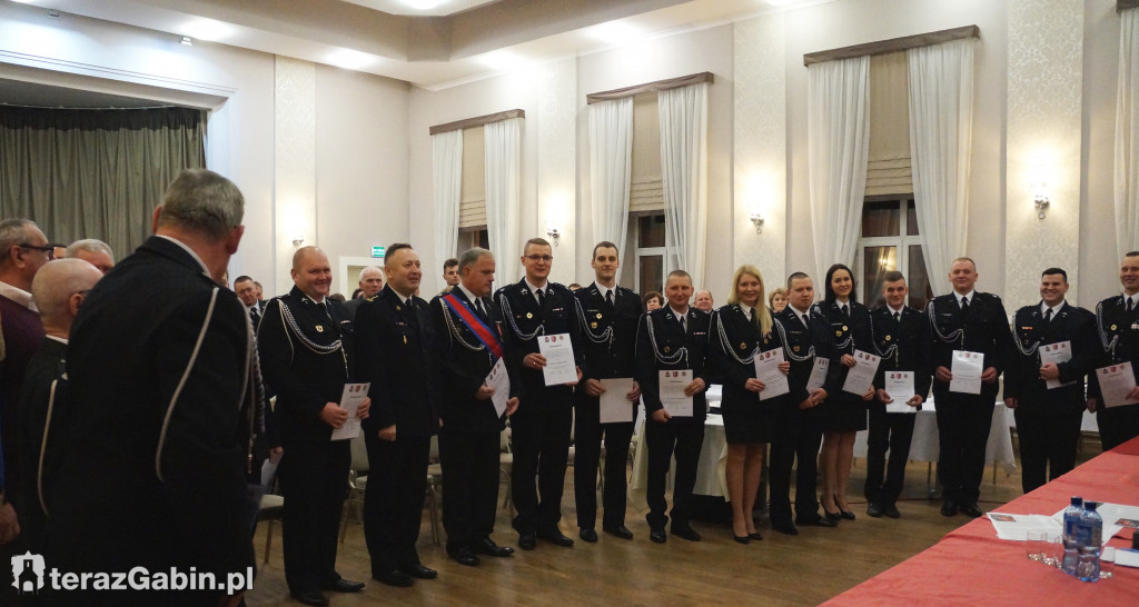 Strażacy z Gąbina podsumowali miniony rok.