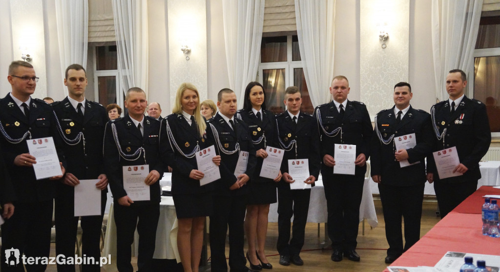Strażacy z Gąbina podsumowali miniony rok.