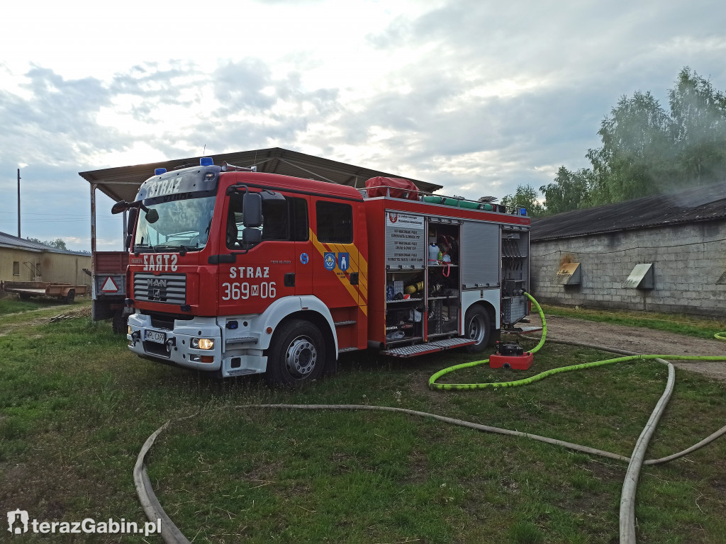 Pożar kurnika w Jordanowie.