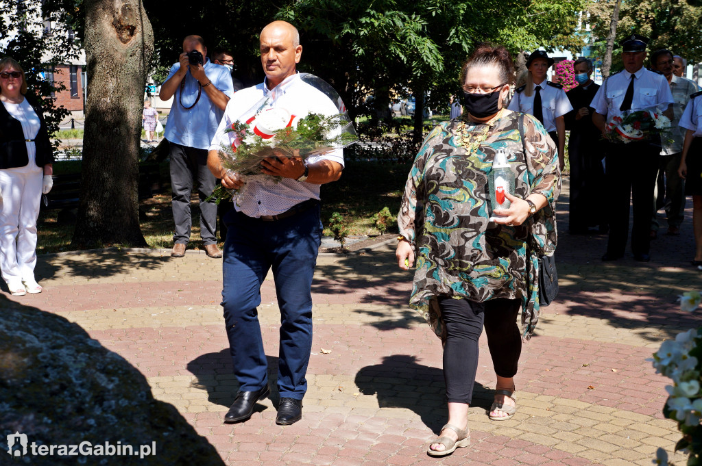 Obchody 100 rocznicy Bitwy Warszawskiej w Gąbinie.