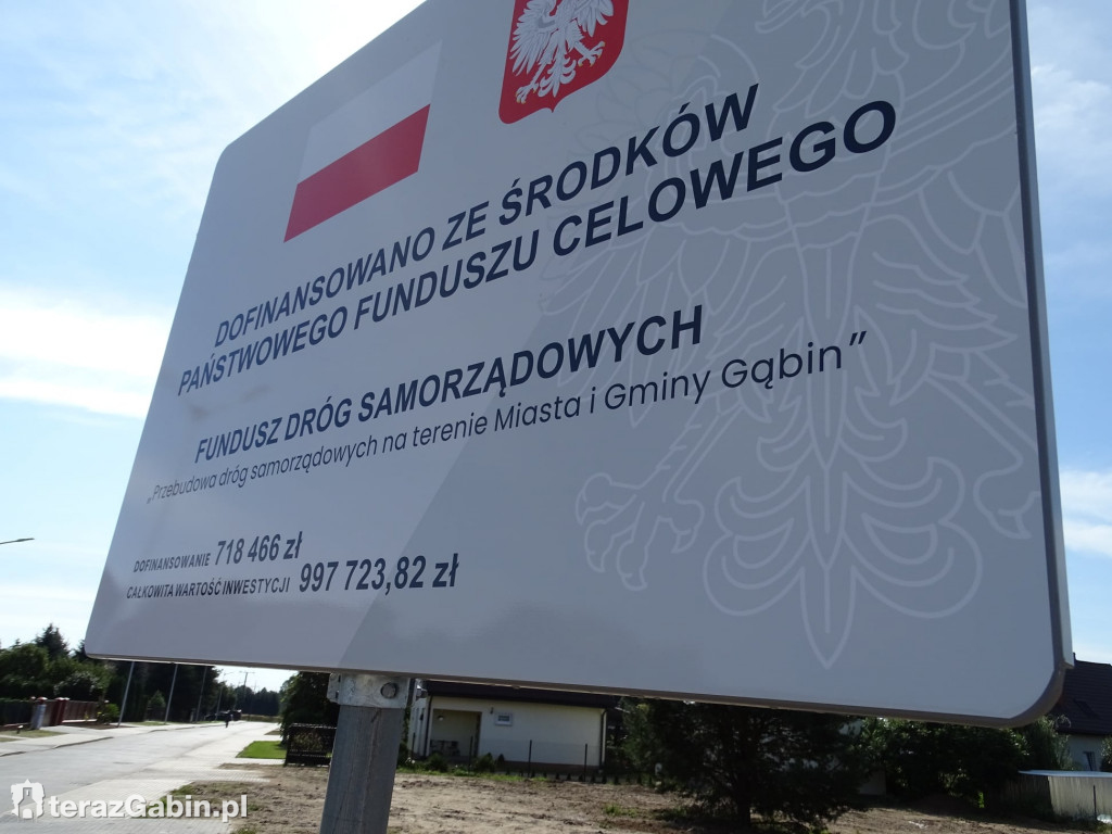 Ulica Różana oddana po remoncie.