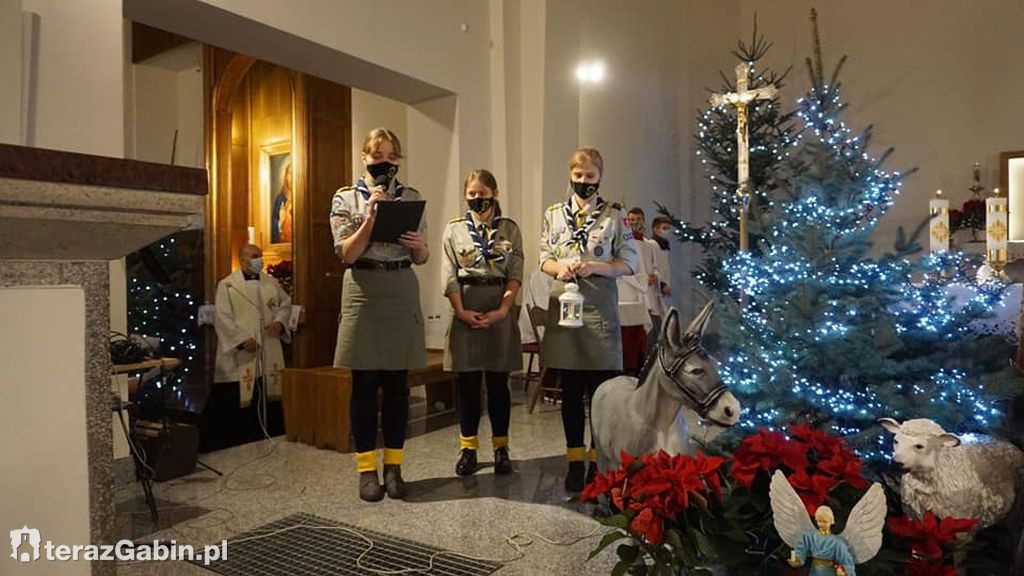Betlejemskie Światło Pokoju w Gąbinie
