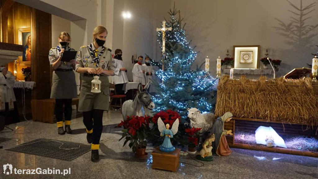 Betlejemskie Światło Pokoju w Gąbinie