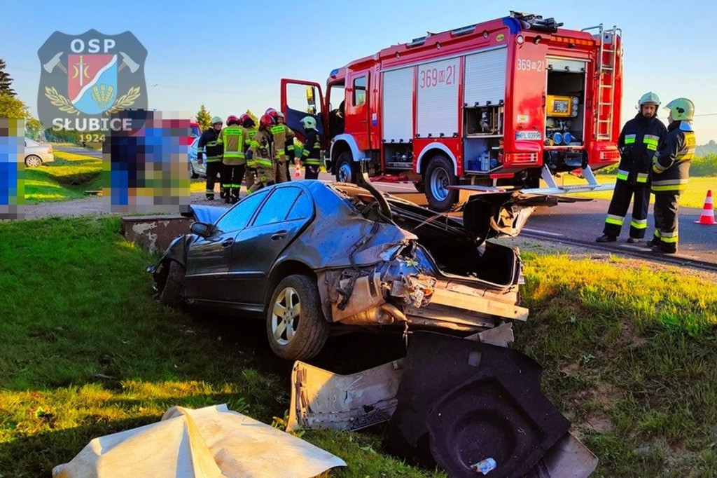 Wypadek w Studzieńcu. Kobieta w ciąży trafiła do szpitala.