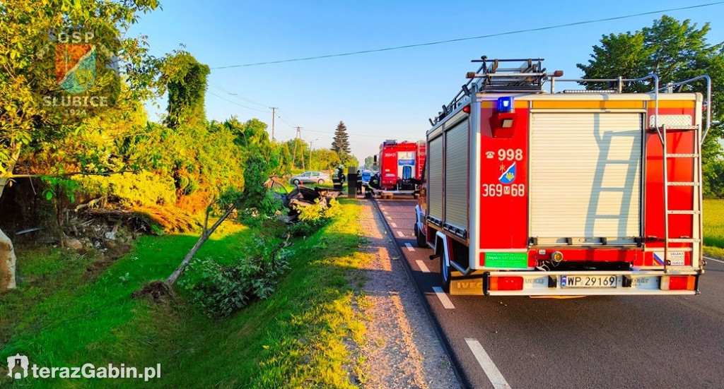 Wypadek w Studzieńcu. Kobieta w ciąży trafiła do szpitala.