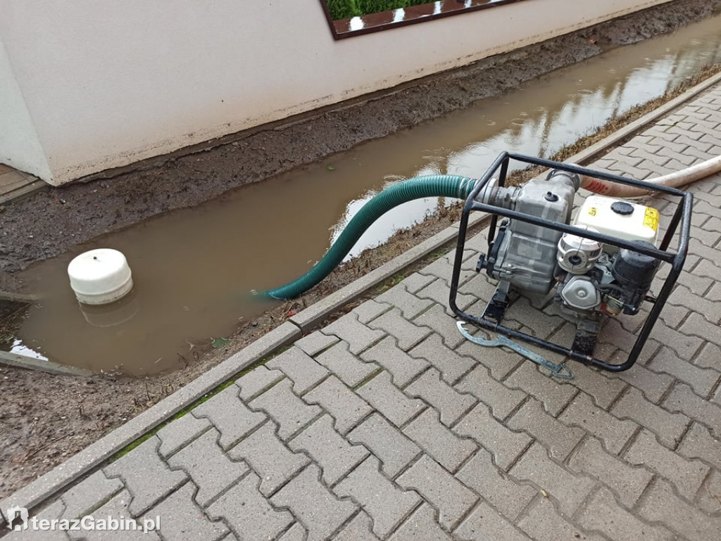 Silne burze nad gminą Gąbin.