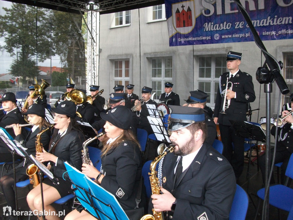 Orkiestra z Gąbina na podium w Sierpcu.