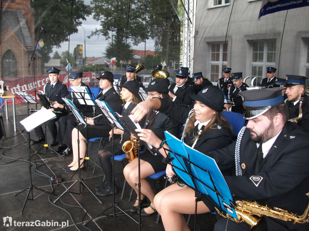 Orkiestra z Gąbina na podium w Sierpcu.