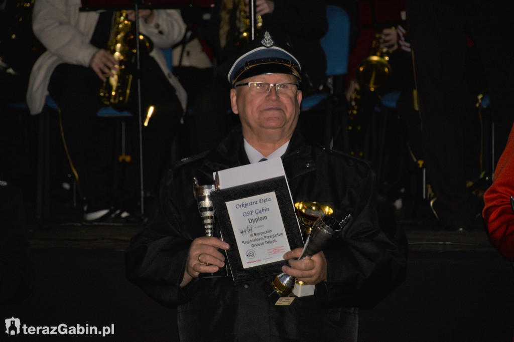 Orkiestra z Gąbina na podium w Sierpcu.