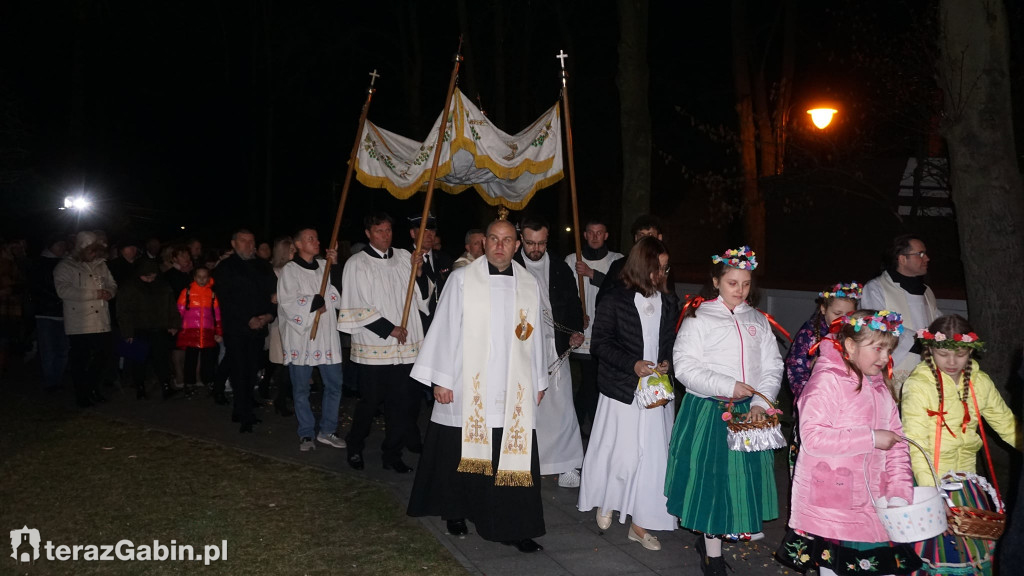 Procesja Rezurekcyjna w Parafii Gąbin.