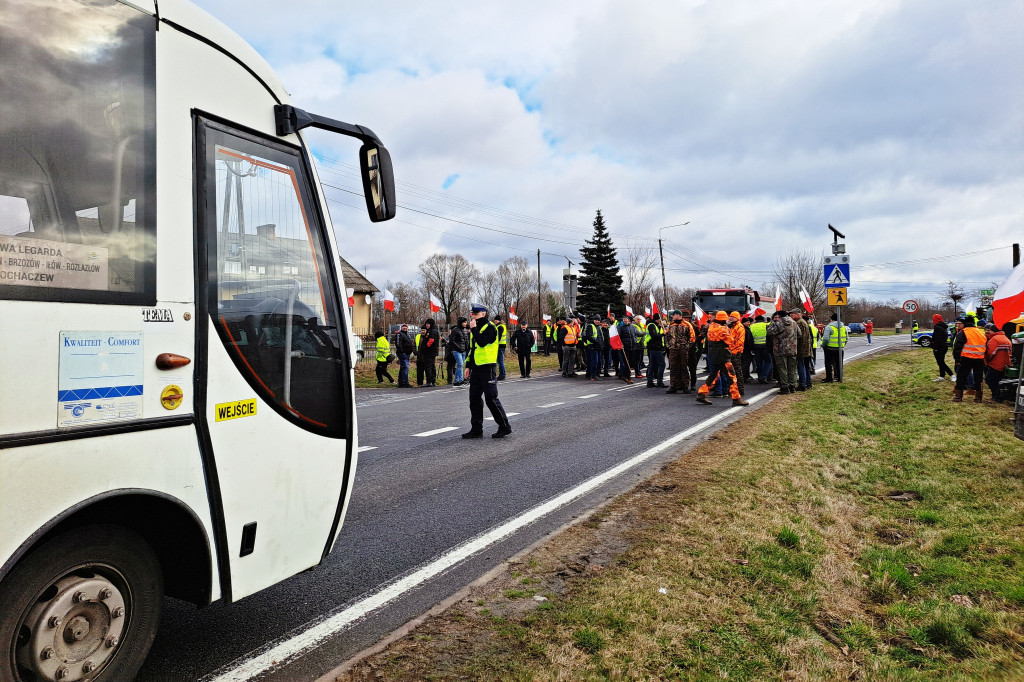 Protest rolników w Topólnie.