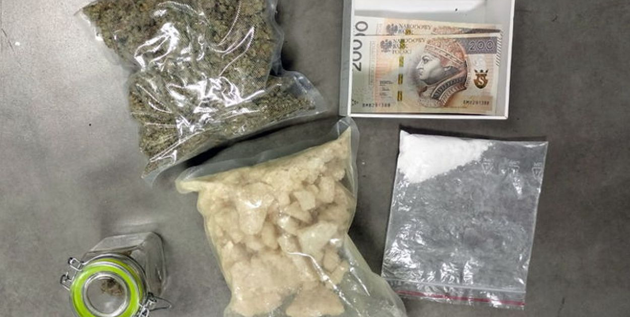 Ponad kilogram narkotyków. Akcja w gminie Gąbin. 