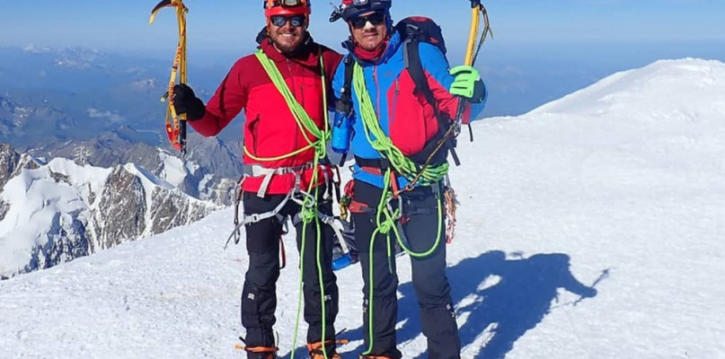Zdobycie Mont Blanc cztery lata temu zapoczątkowało wielką przygodę wspinaczki wysokogórskiej. Fot. Archiwum Tomasza Domalewskiego 
